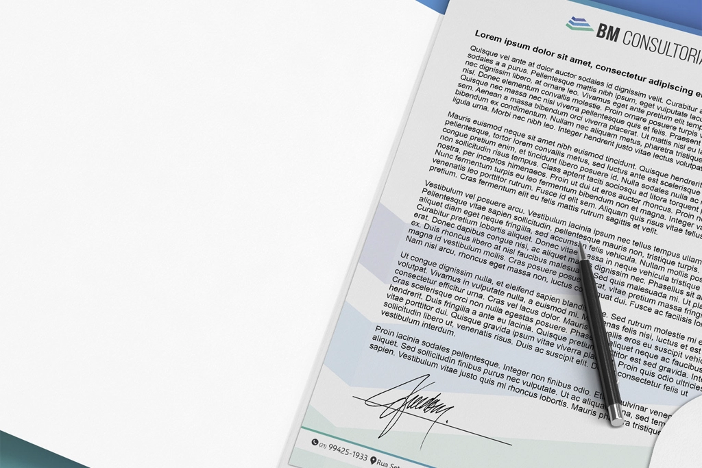 Branding - BM Consultoria - Aplicação da Marca