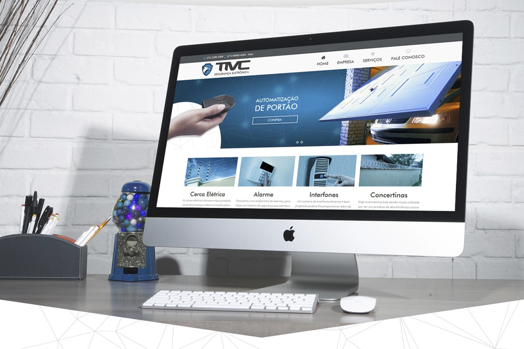 Site - TMC Segurança Eletrônica - Home do site
